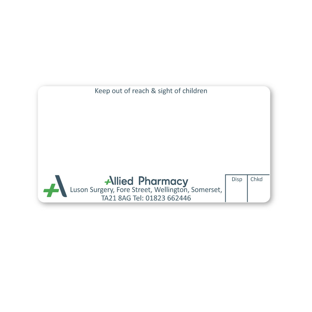 [EMT5177] Allied Wellington Pharmacy Labels 