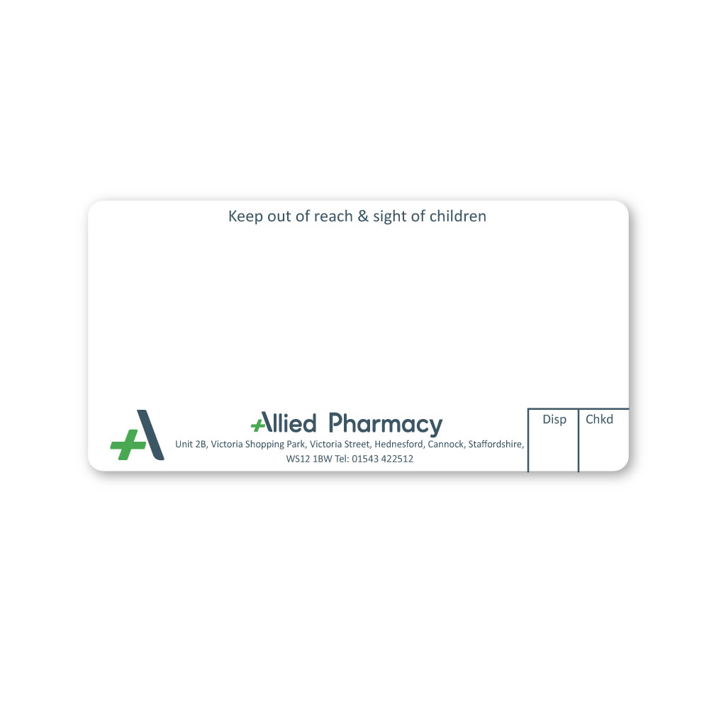 [EMT5187] Allied Hednesford Pharmacy Labels 