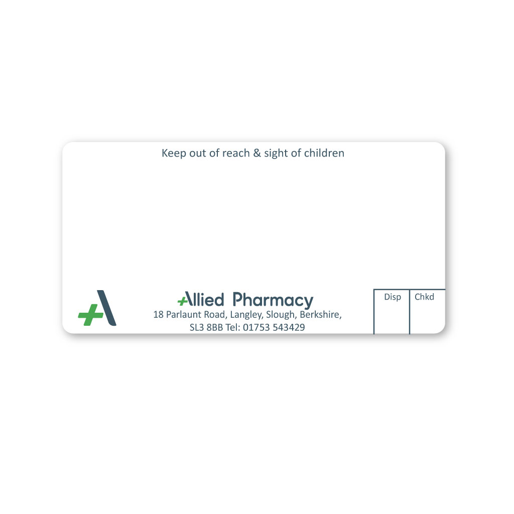 [EMT5188] Allied Langley Pharmacy Labels 