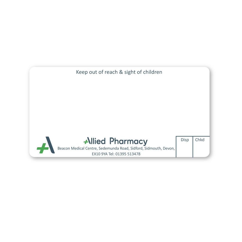 [EMT5194] Allied Sedemunda Road Pharmacy Labels