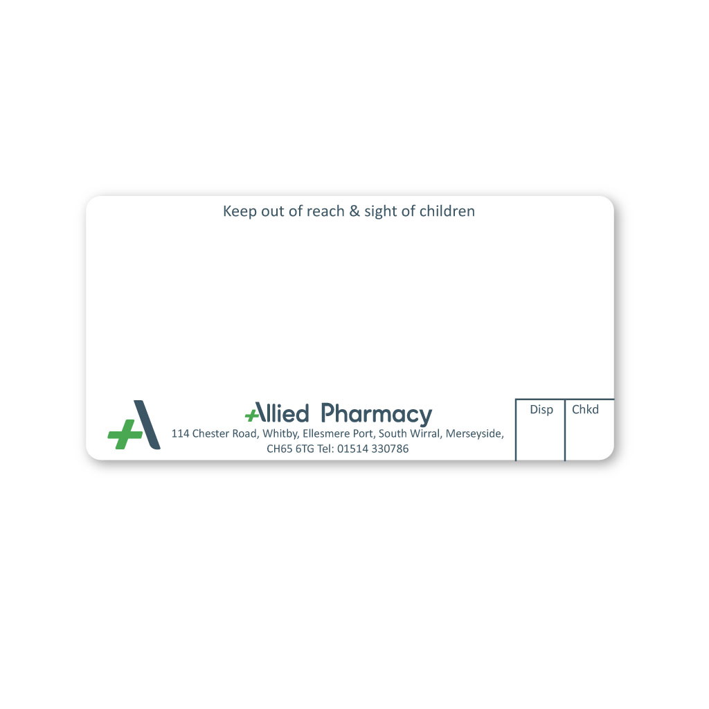 [EMT5203] Allied Chester Road Pharmacy Labels