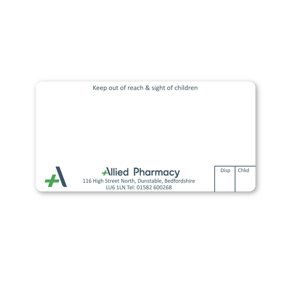 [EMT5204] Allied Dunstable Pharmacy Labels