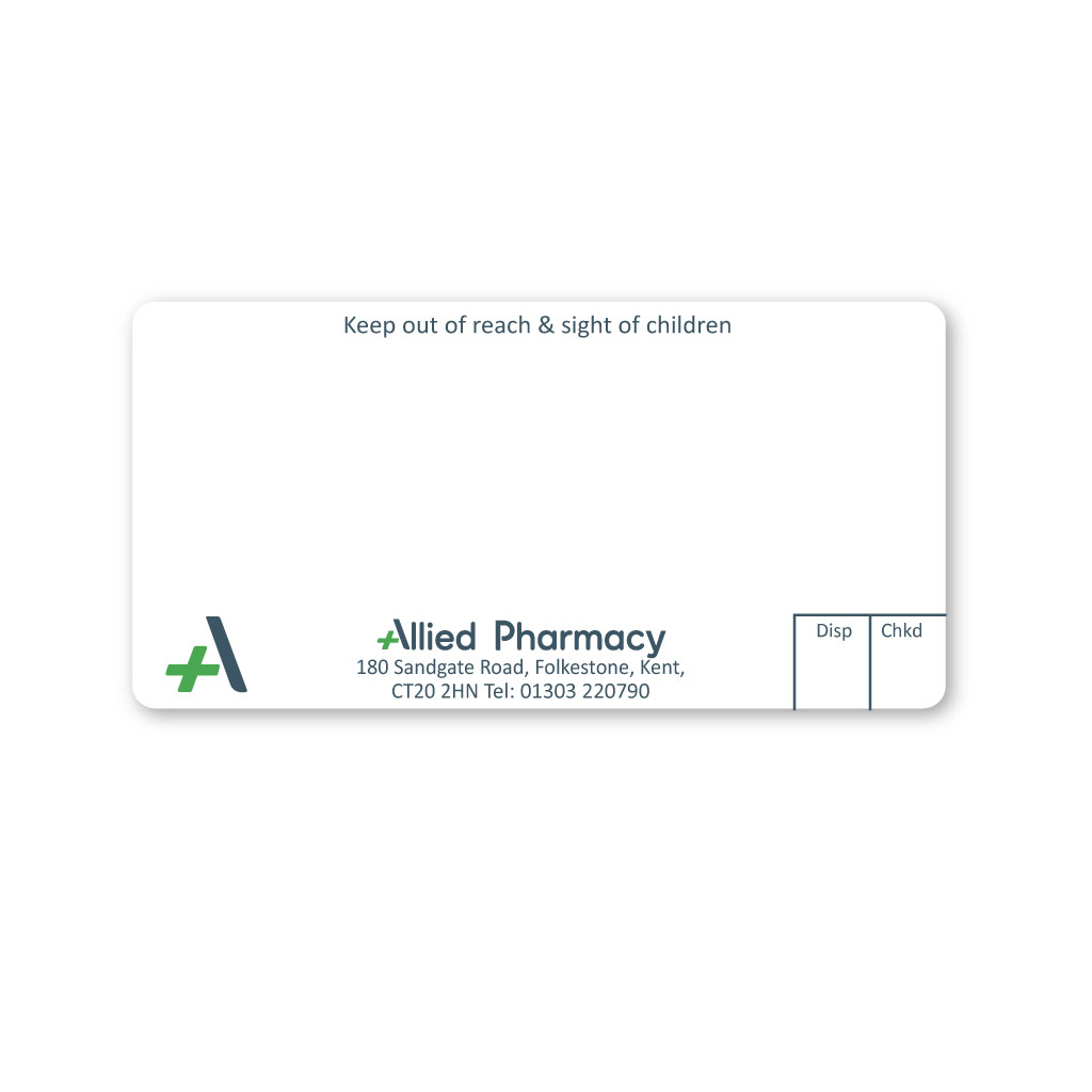[EMT5206] Allied Folkestone Pharmacy Labels 