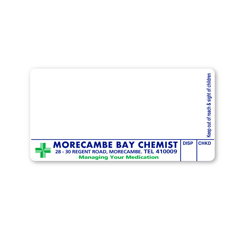[EMT5221] Morecambe Bay Pharmacy Labels