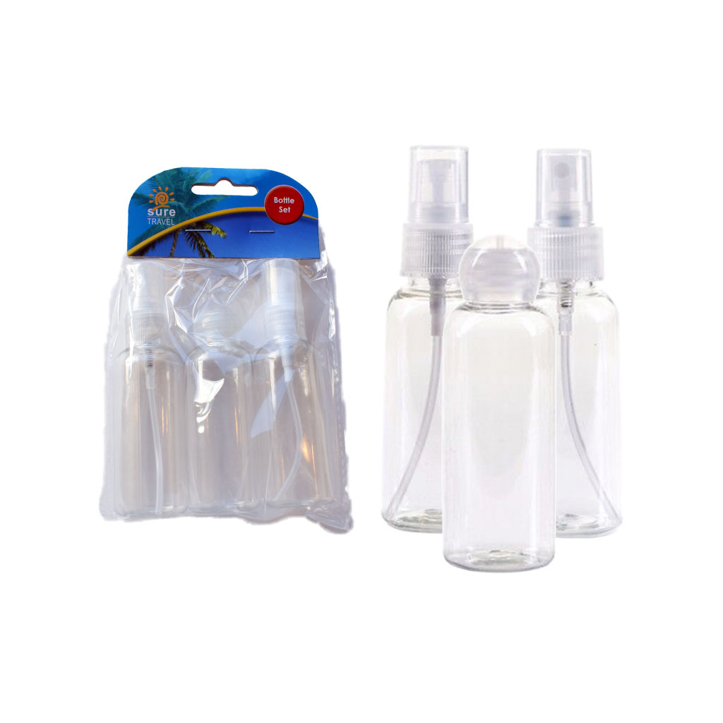 [TR08216] Travel Bottle Set - 3 x 50ml (Pack of 6)