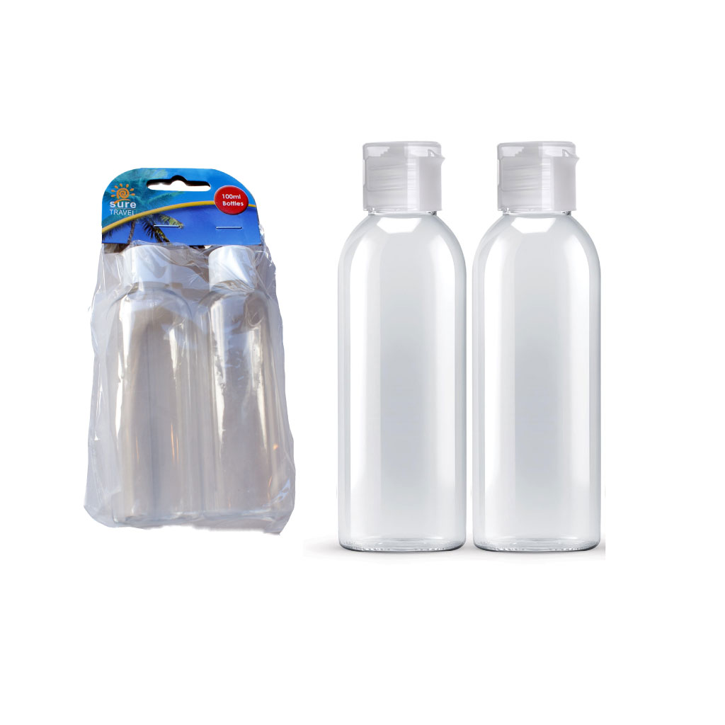 [TR16303] Travel Bottles - 2 x 100ml (Pack of 6)