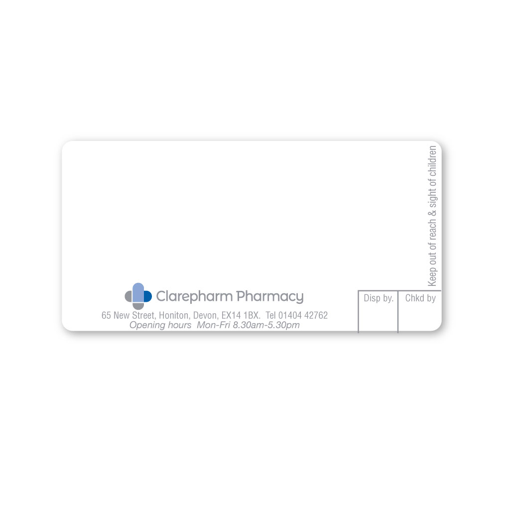 [EMT5260] Clarepharm Pharmacy Labels 
