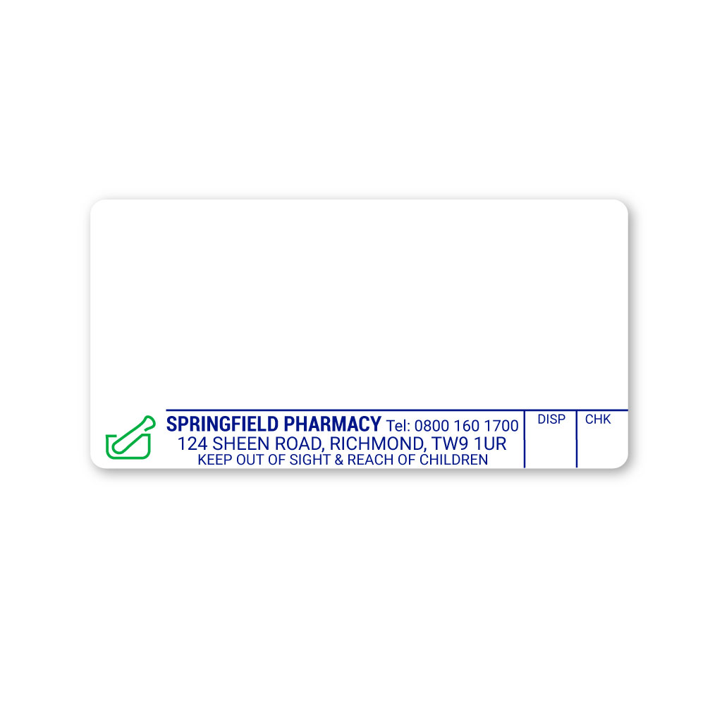 [EMT5270] Springfield Pharmacy Labels 