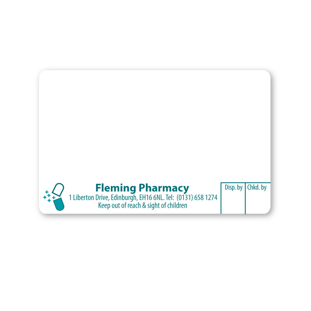 [EMT5272] Fleming Pharmacy Labels 70x45