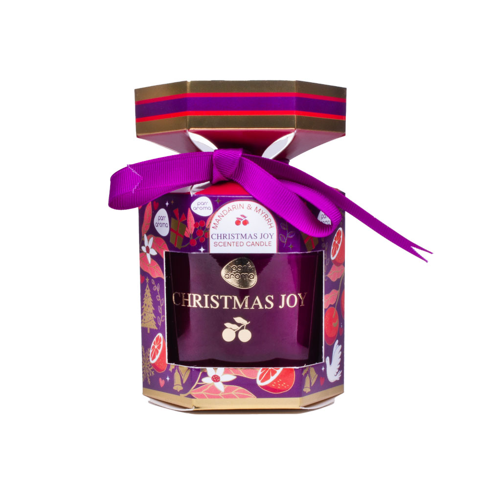Pan Aroma Cracker Candle - Christmas Joy, 120g (Pack of 12)