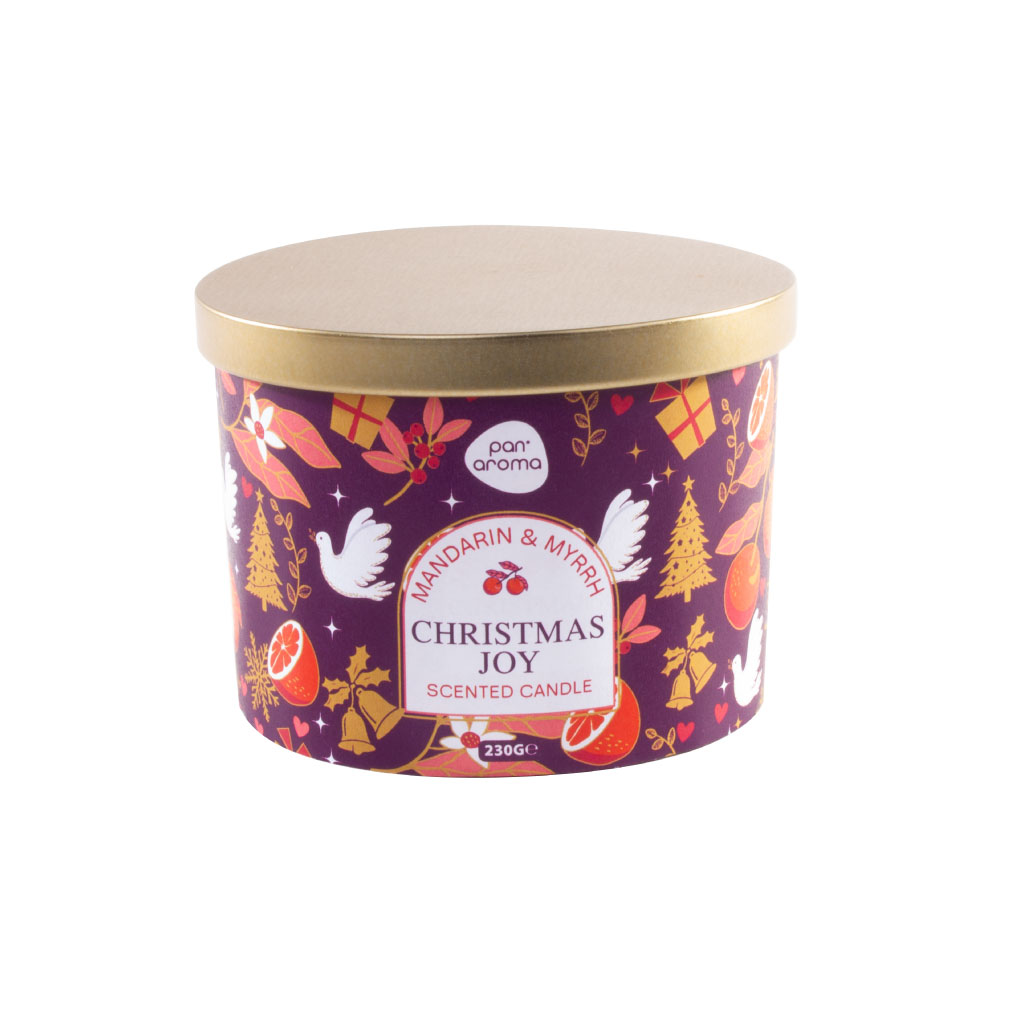 Pan Aroma Candle with Lid - Christmas Joy, 230g