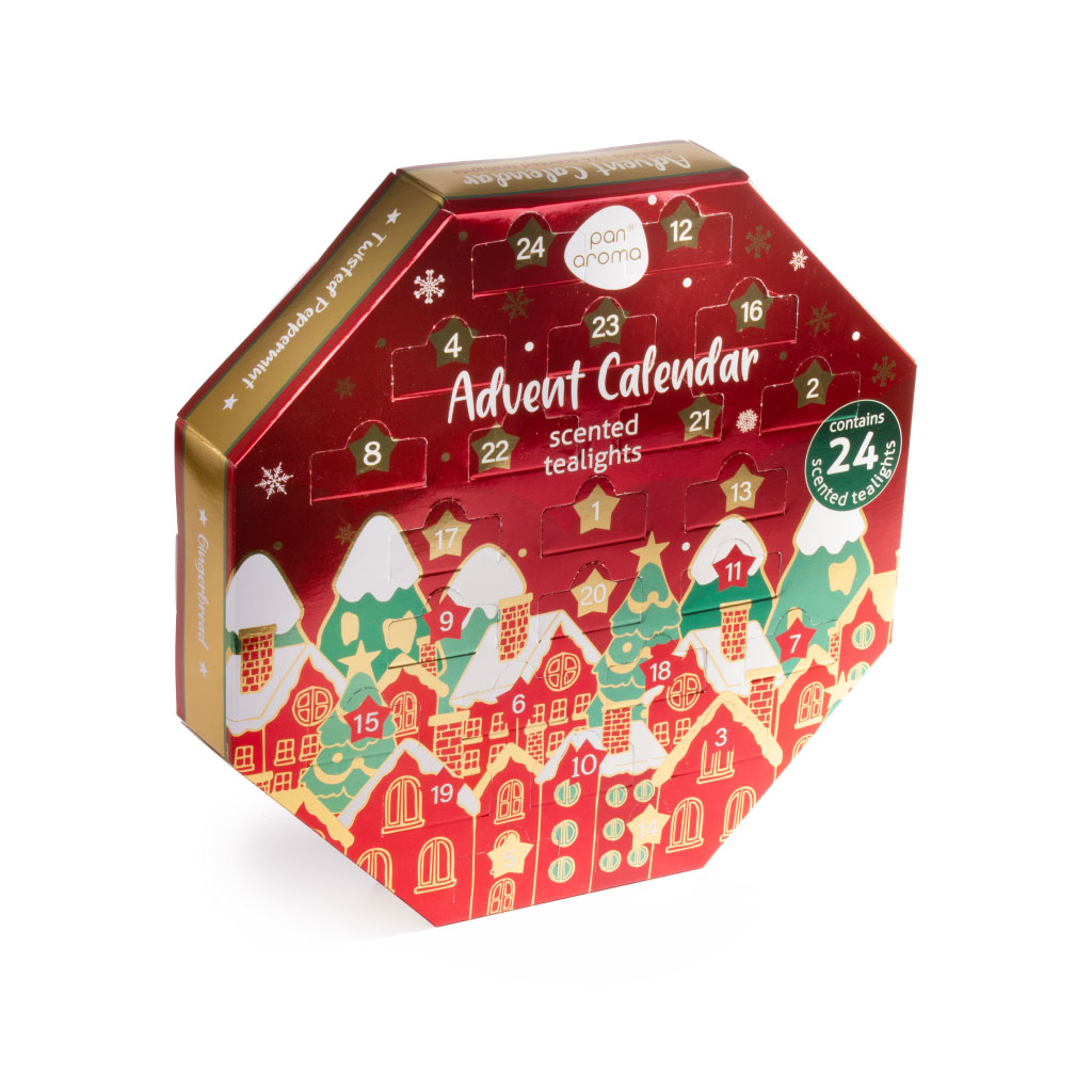 Pan Aroma Tealight Advent Calendar 2026 - Assorted, (Pack of 8)