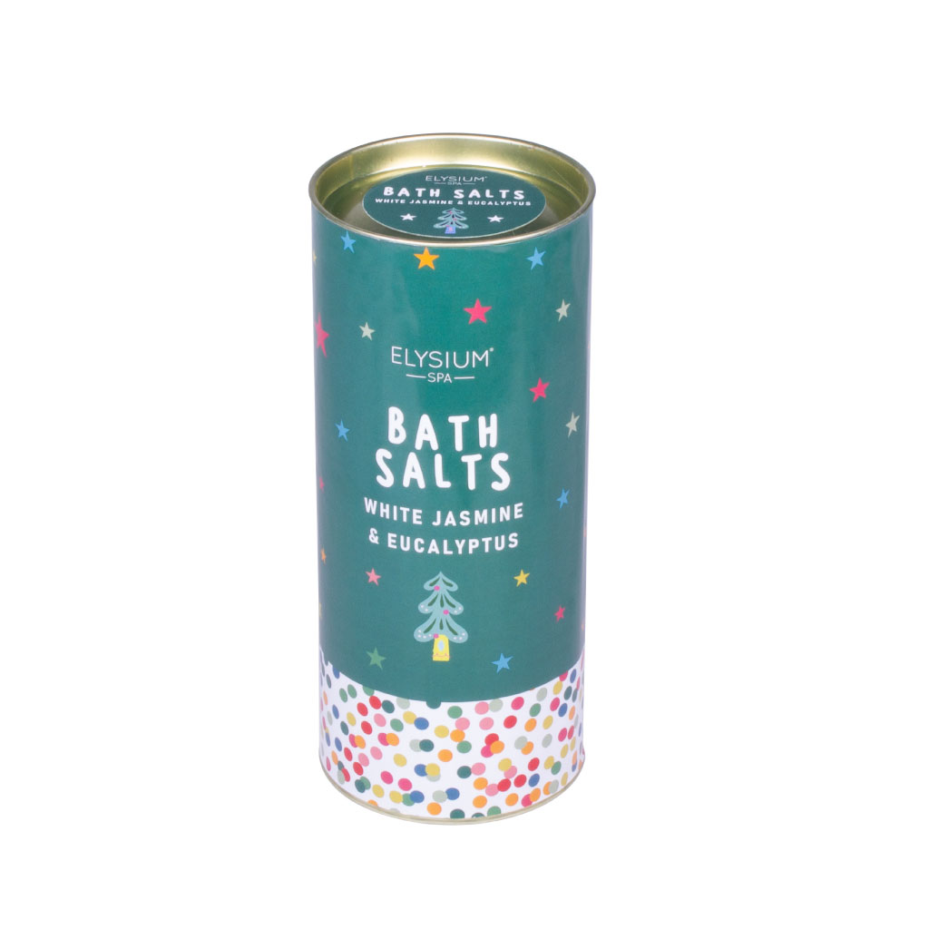 Elysium Bath Salts Tube - White Jasmine & Eucalyptus, 600g (Pack of 12)