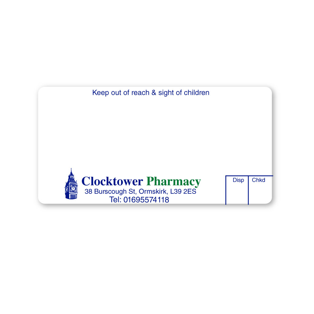[EMT5282] Clock Pharmacy Labels 