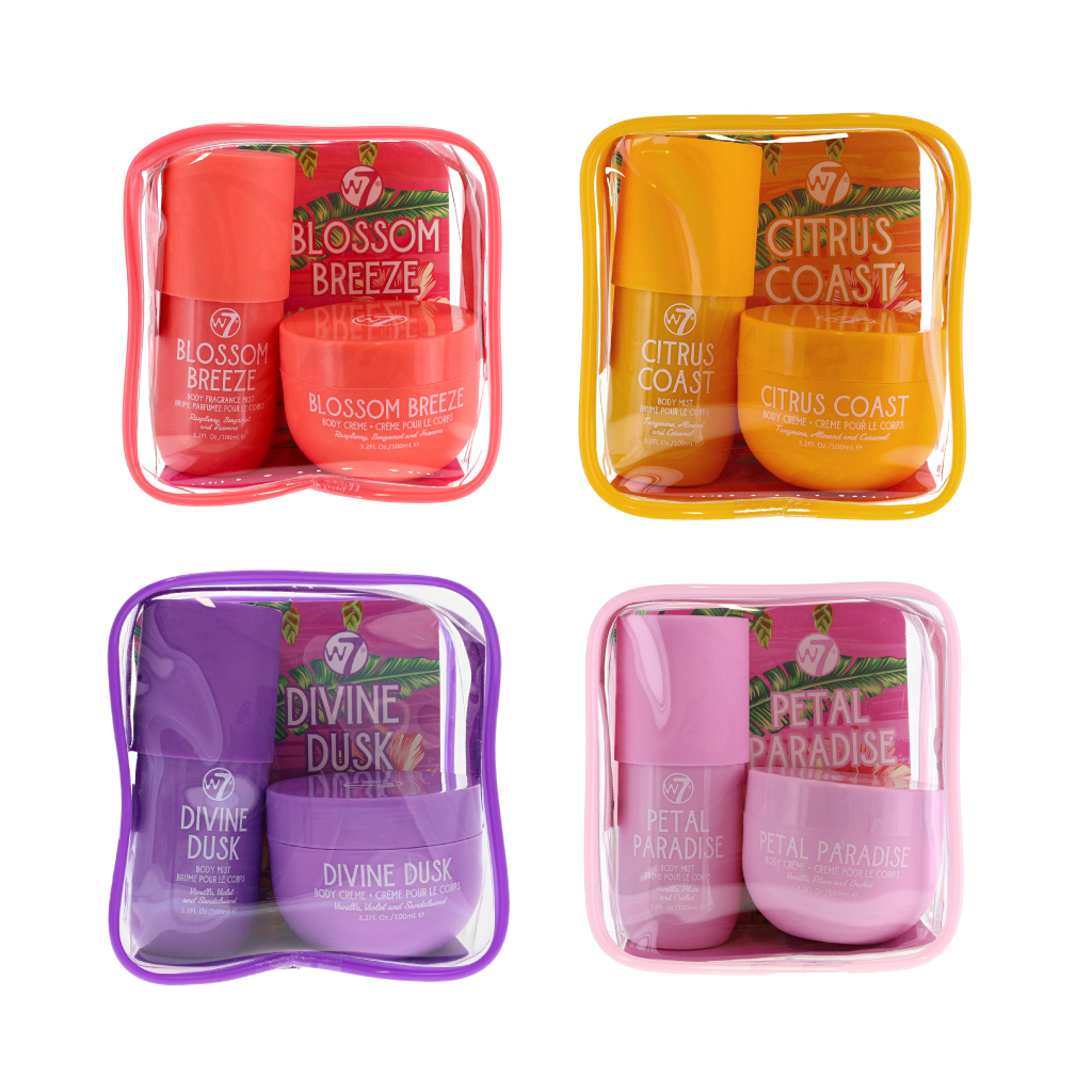 W7 Body Mist and Body Cream Assorted (Pack of 6)