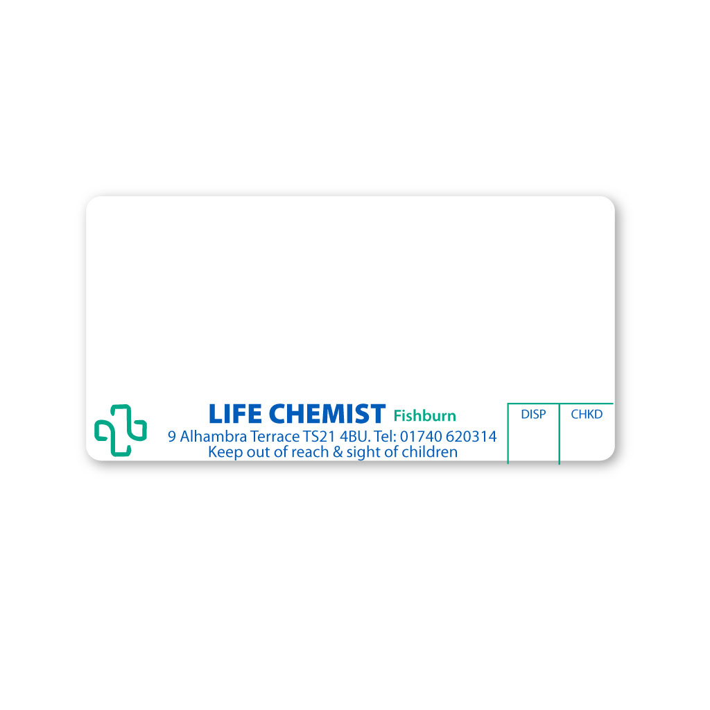 [EMT5287] Life Chemist Fishburn Pharmacy Labels