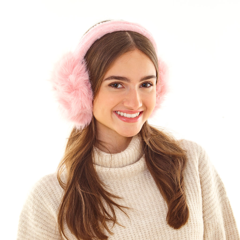 Premium Faux Fur Ear Muffs (Pack of 12)