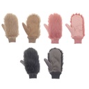 Premium Faux Fur Mittens Assorted Colours (Pack of 12)