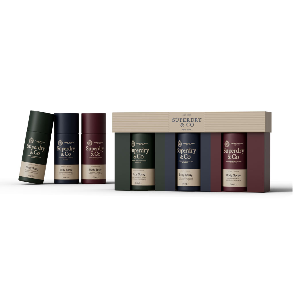 SUPERDRY Mens Body Spray (Pack of 6)