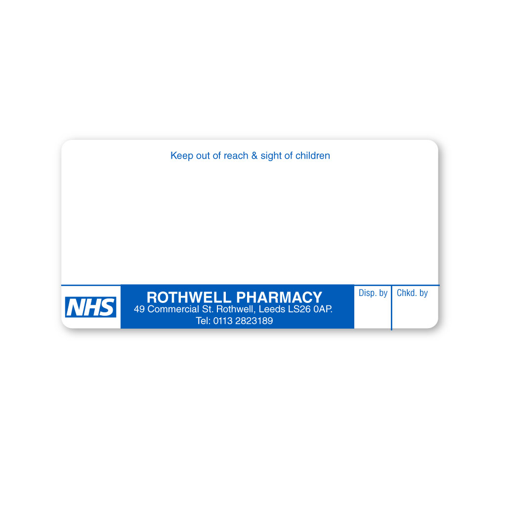 [EMT5297] Rothwell Pharmacy Labels 