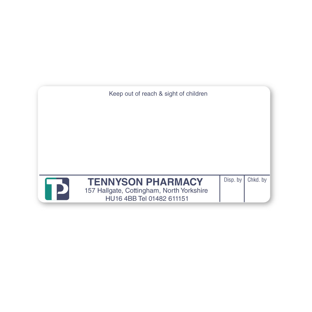 [EMT5301] Tennyson Pharmacy Labels