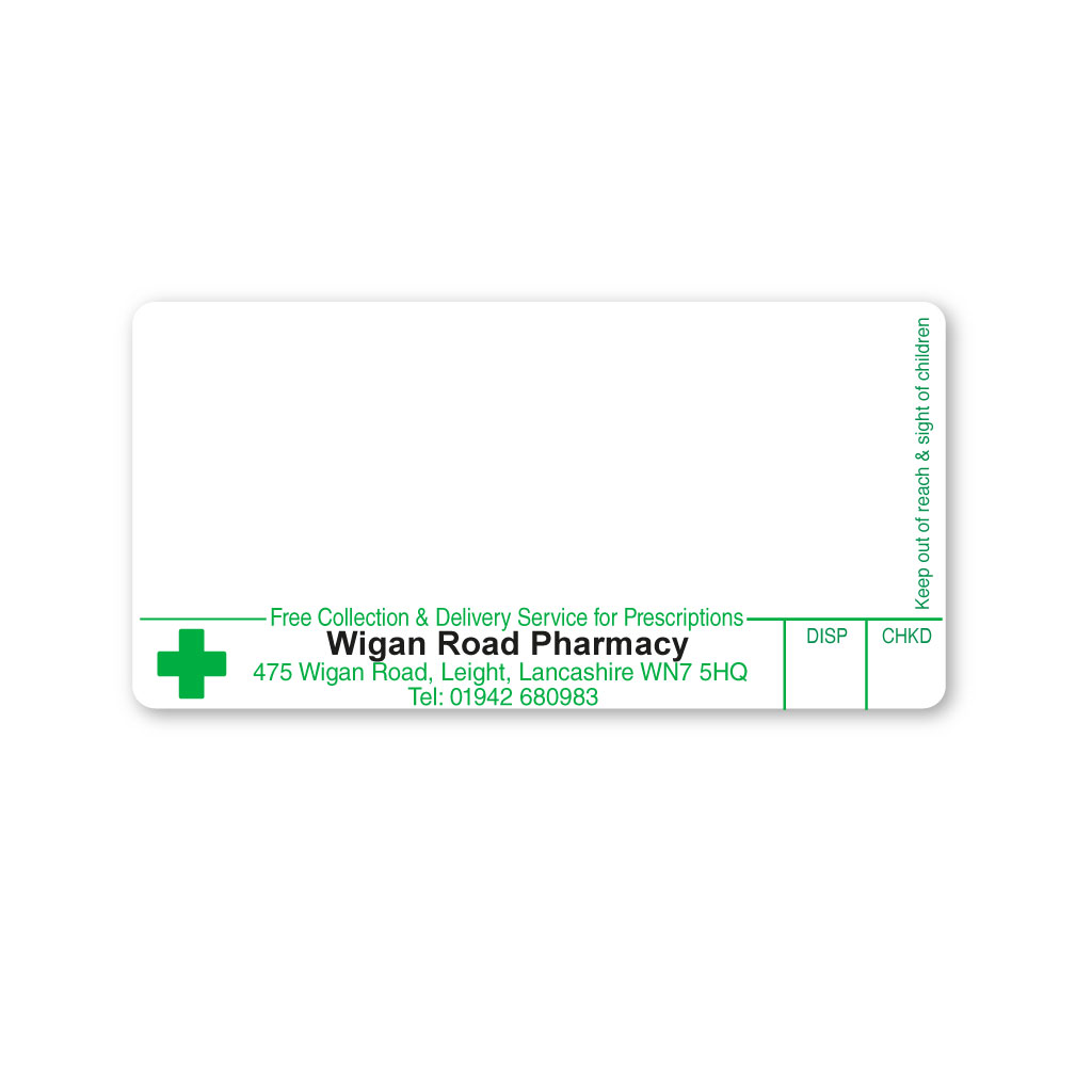 [EMT5302] Allied Pharmacy Wigan Pharmacy Labels 