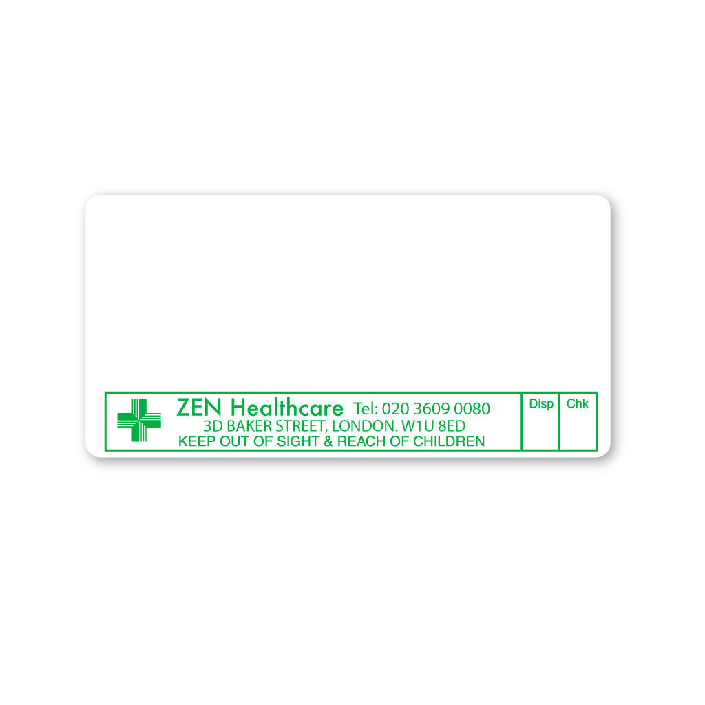 [EMT5304] Zen Healthcare Pharmacy Labels 