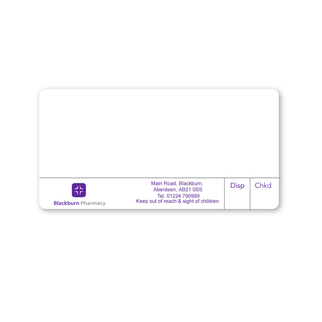[EMT5315] Boarders Blackburn Pharmacy Labels 