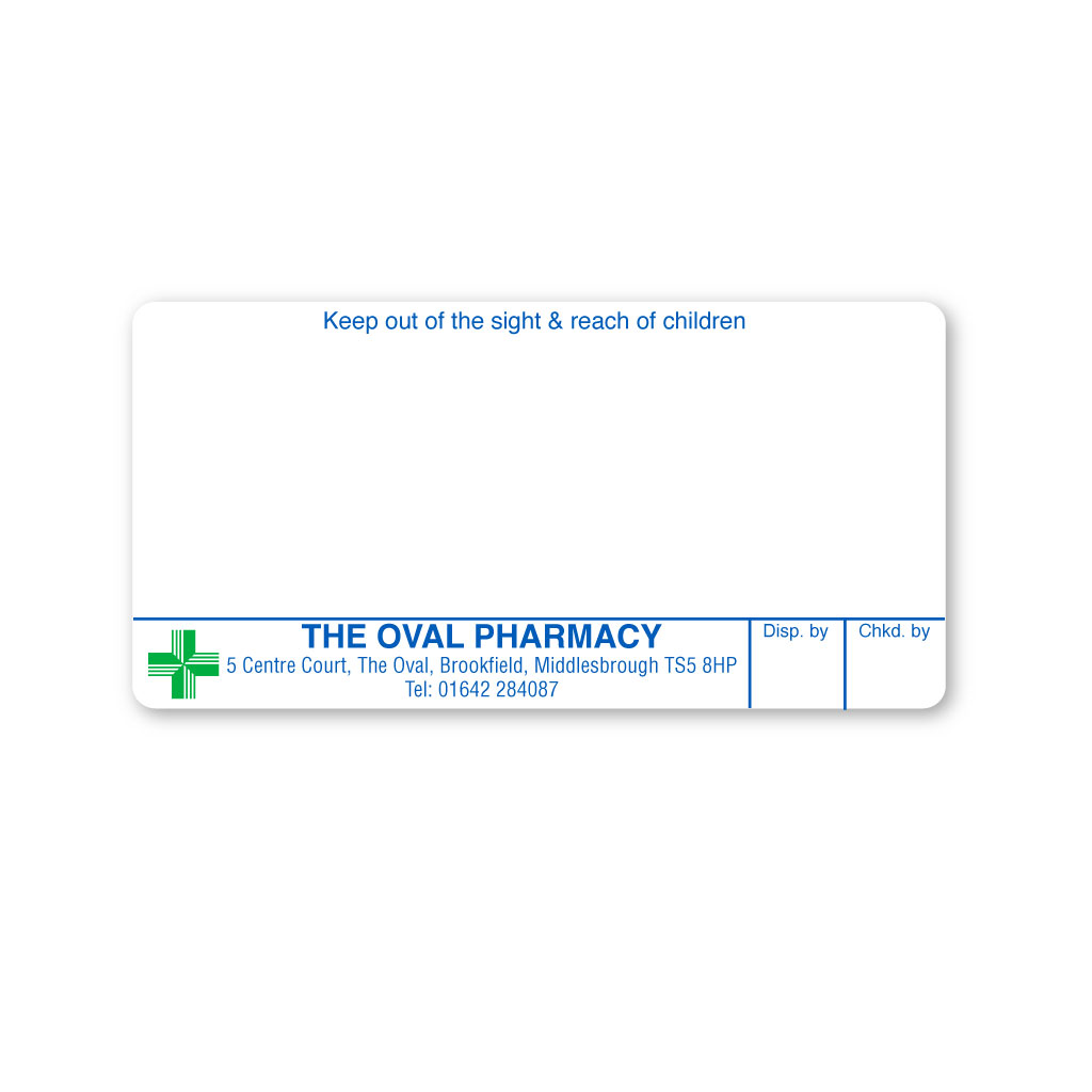 [EMT5323] The Oval Pharmacy Labels 
