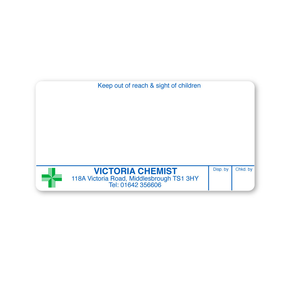 [EMT5324] Victoria Chemist Pharmacy Labels 