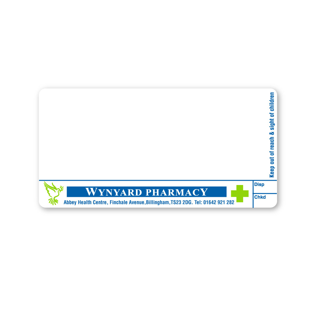 [EMT5326] Wynyard Abbey Health Centre Pharmacy Labels 