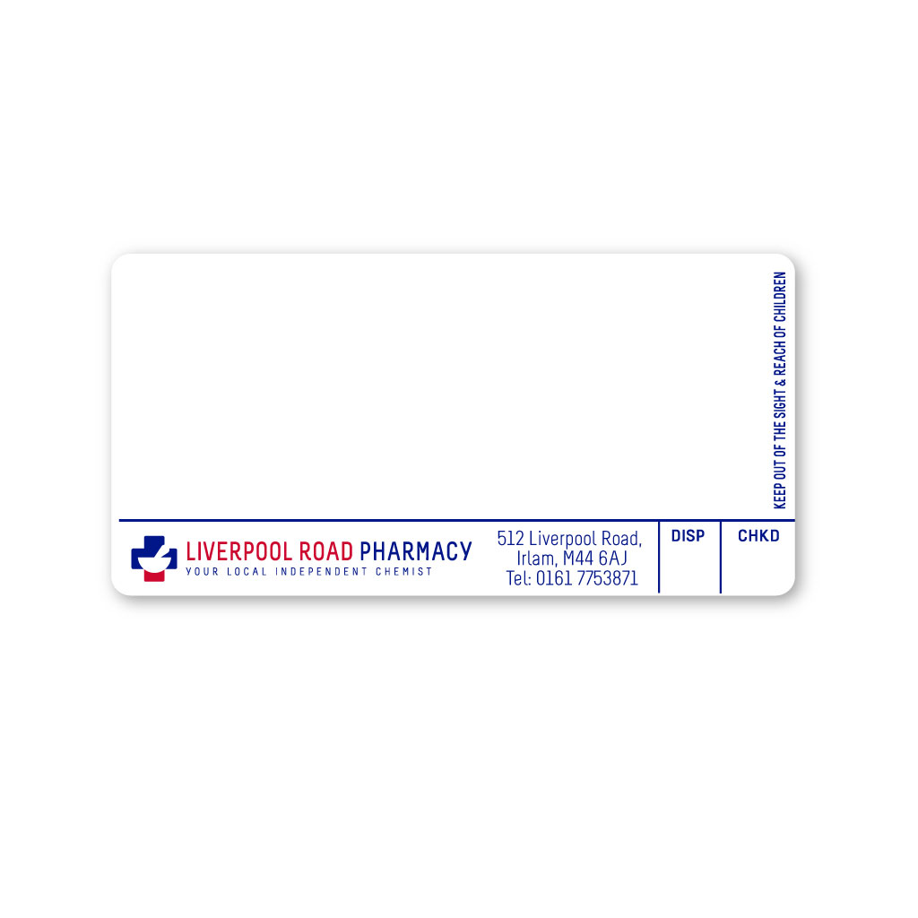 [EMT5345] Roshban Liverpool Road Pharmacy Labels 