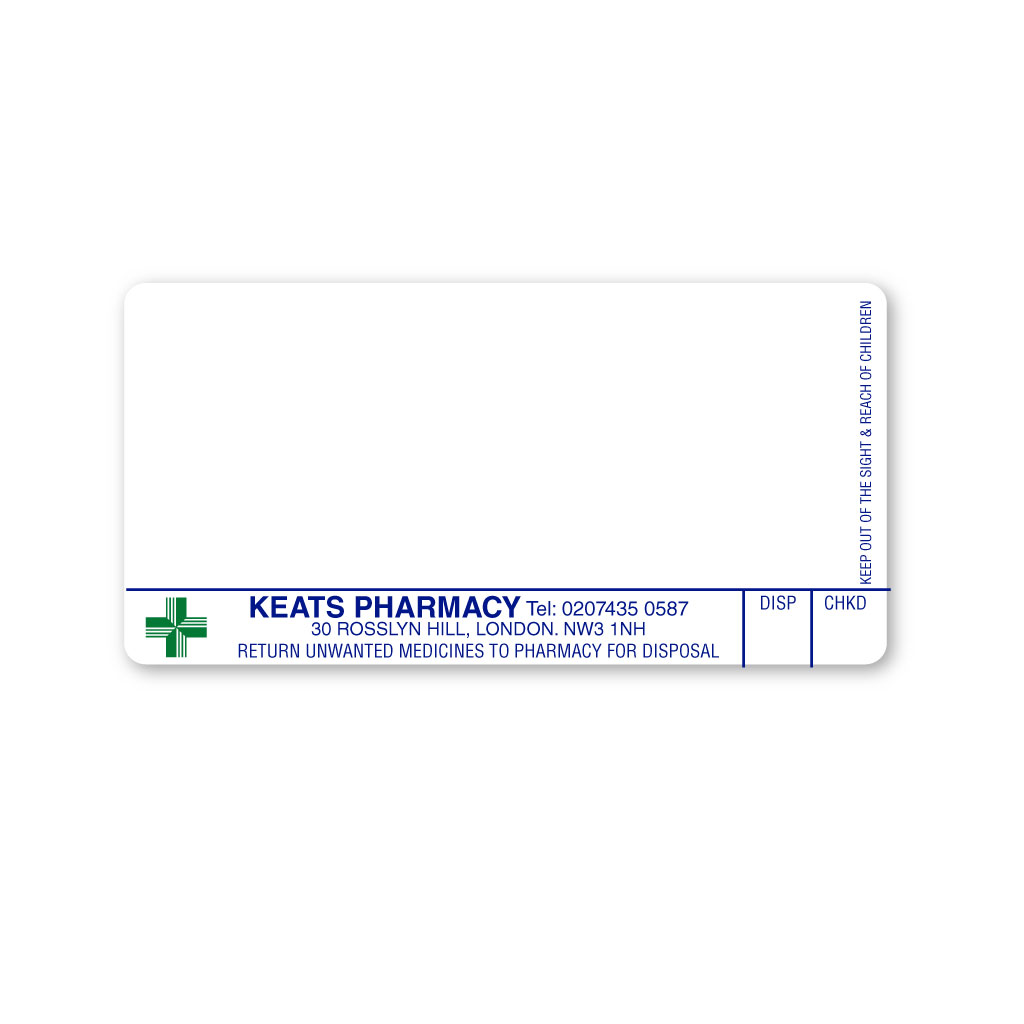 [EMT5346] Keats Pharmacy Labels