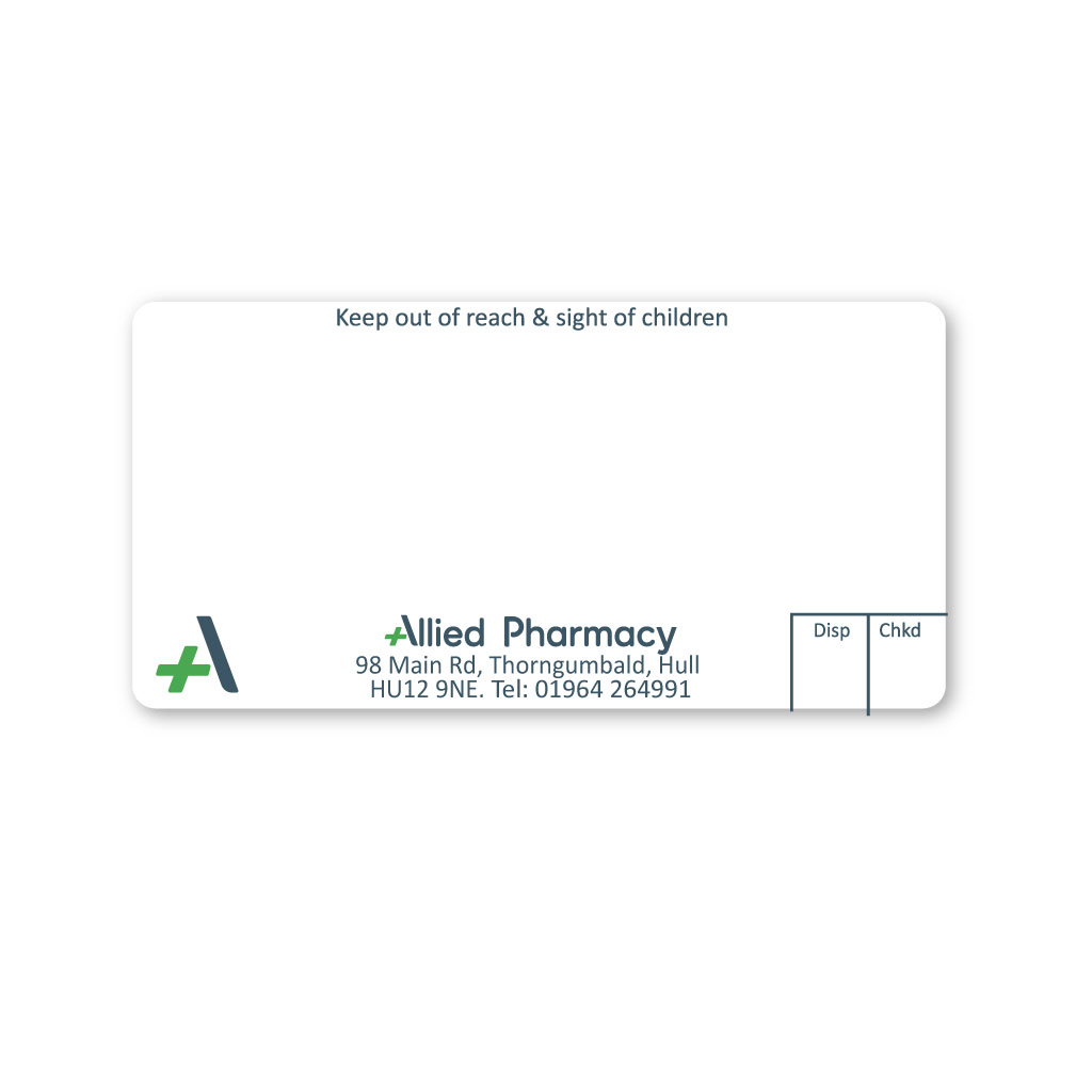 [EMT5360] Allied Thorngumbald Pharmacy Labels  