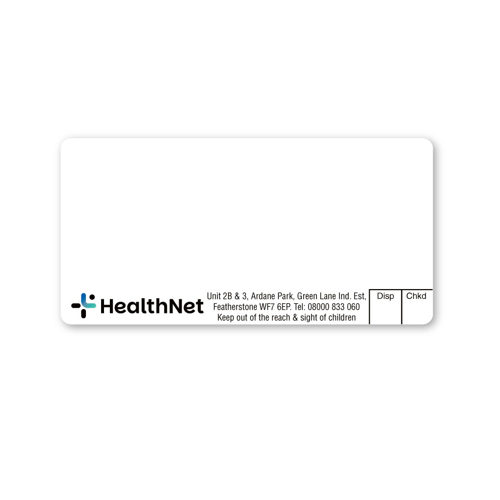 [EMT5393] Healthnet Featherstone Pharmacy Labels