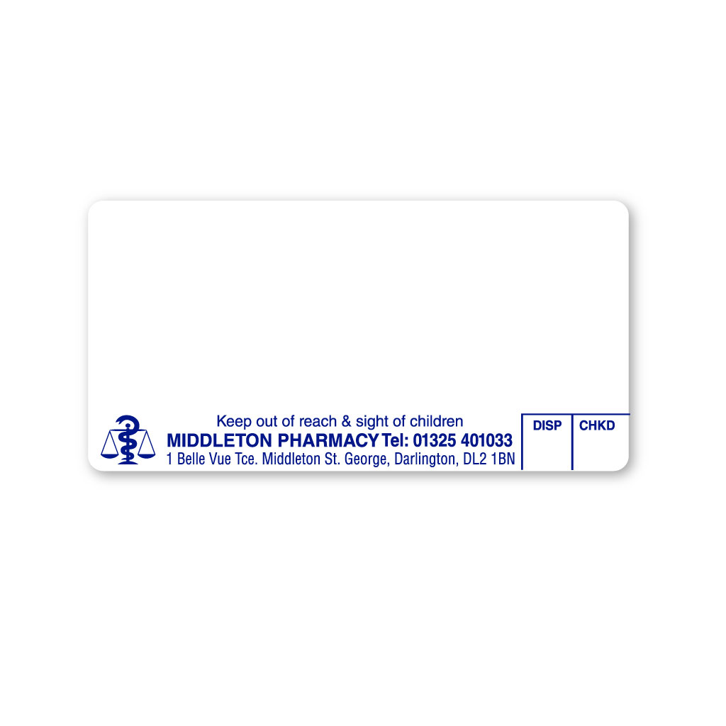 [EMT5407] Middleton Pharmacy Labels 70x37