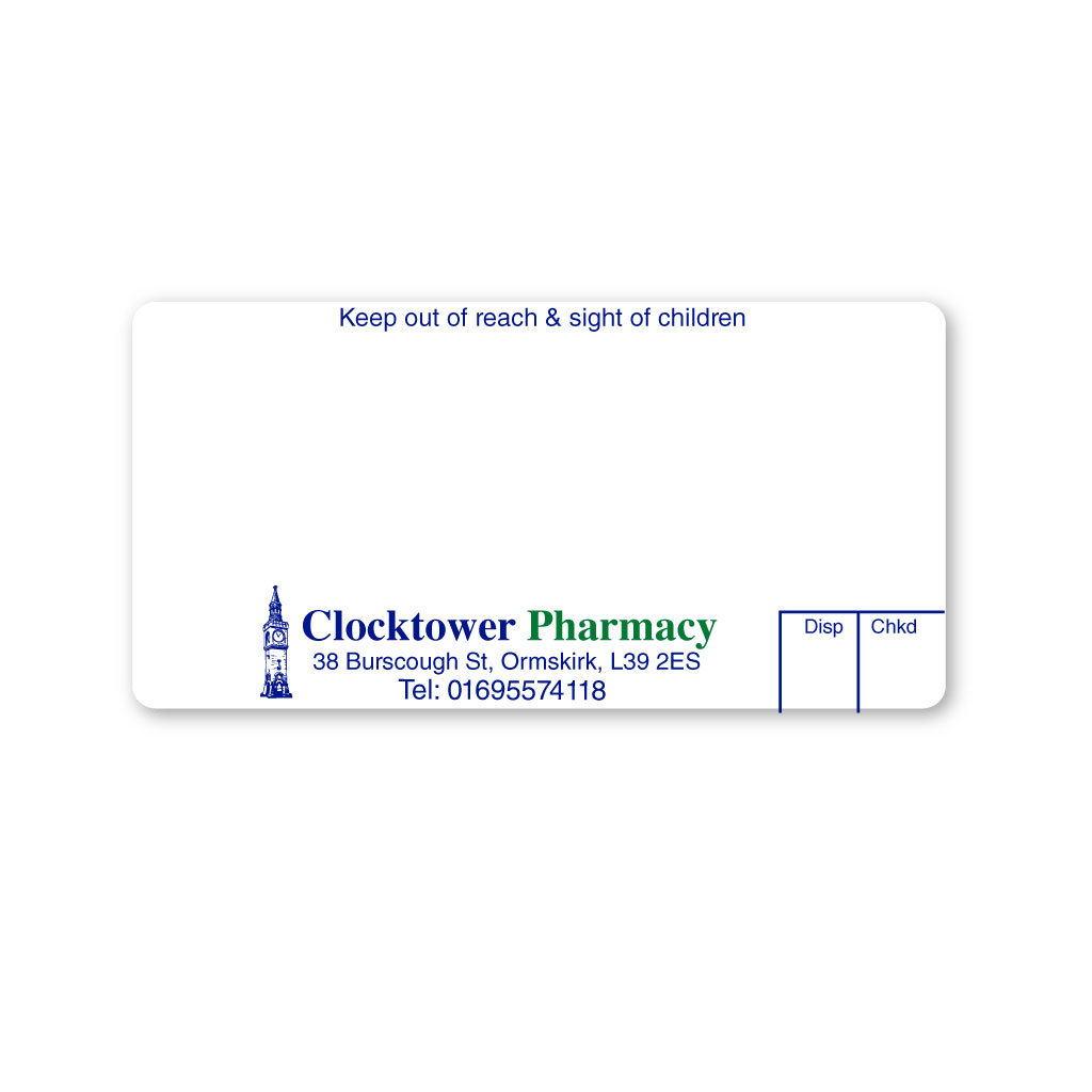 [EMT5415] Clock Pharmacy Labels