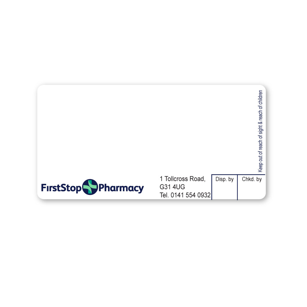 First Stop Pharmacy Labels  - From EMT Healthcare