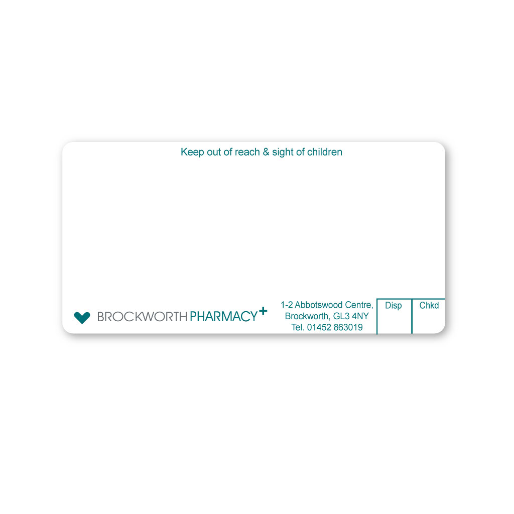 Brockworth Pharmacy Labels From EMT Healthcare