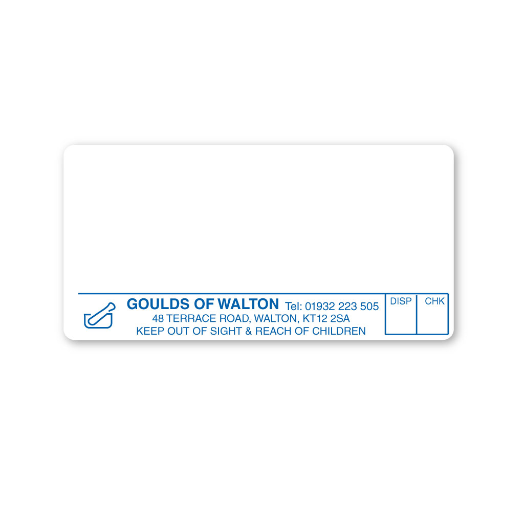 Goulds of Walton Pharmacy Labels From EMT Healthcare