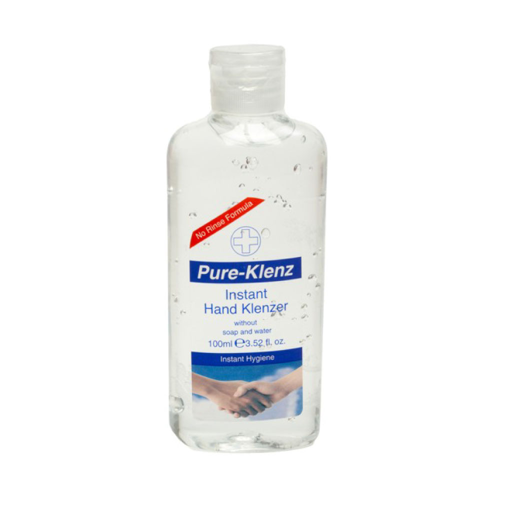 Pure Klenz Instant Hand Gel Cleanser - 100ml for Pharmacy Retail From EMT Healthcare
