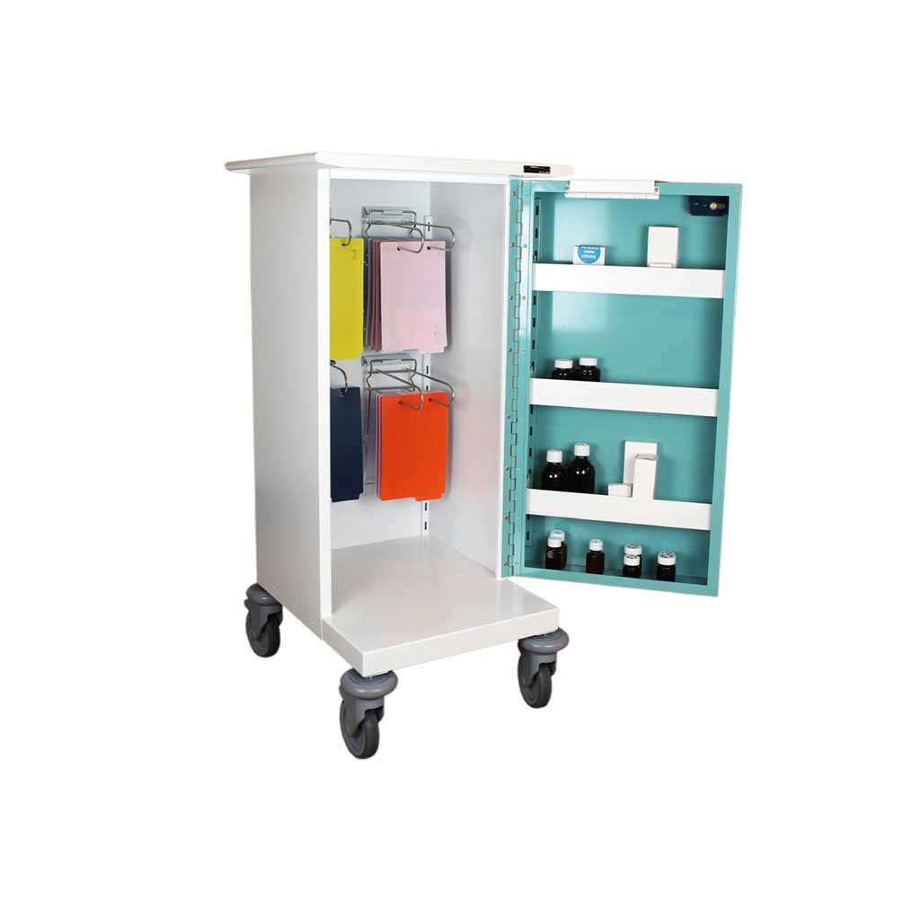 [HECT110] MDS Drugs Trolley - 4 Hoop