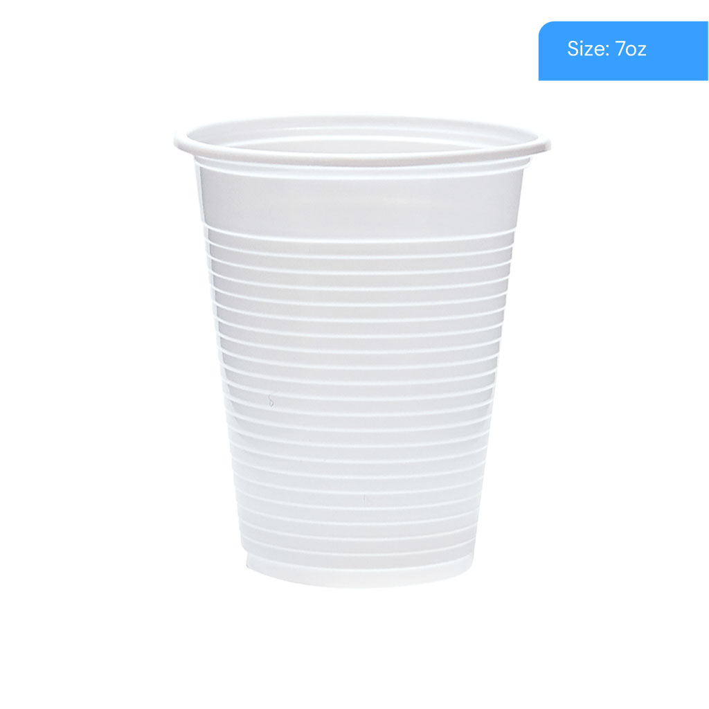 [15909] 7oz 200ml Plastic Cups Sleeve 