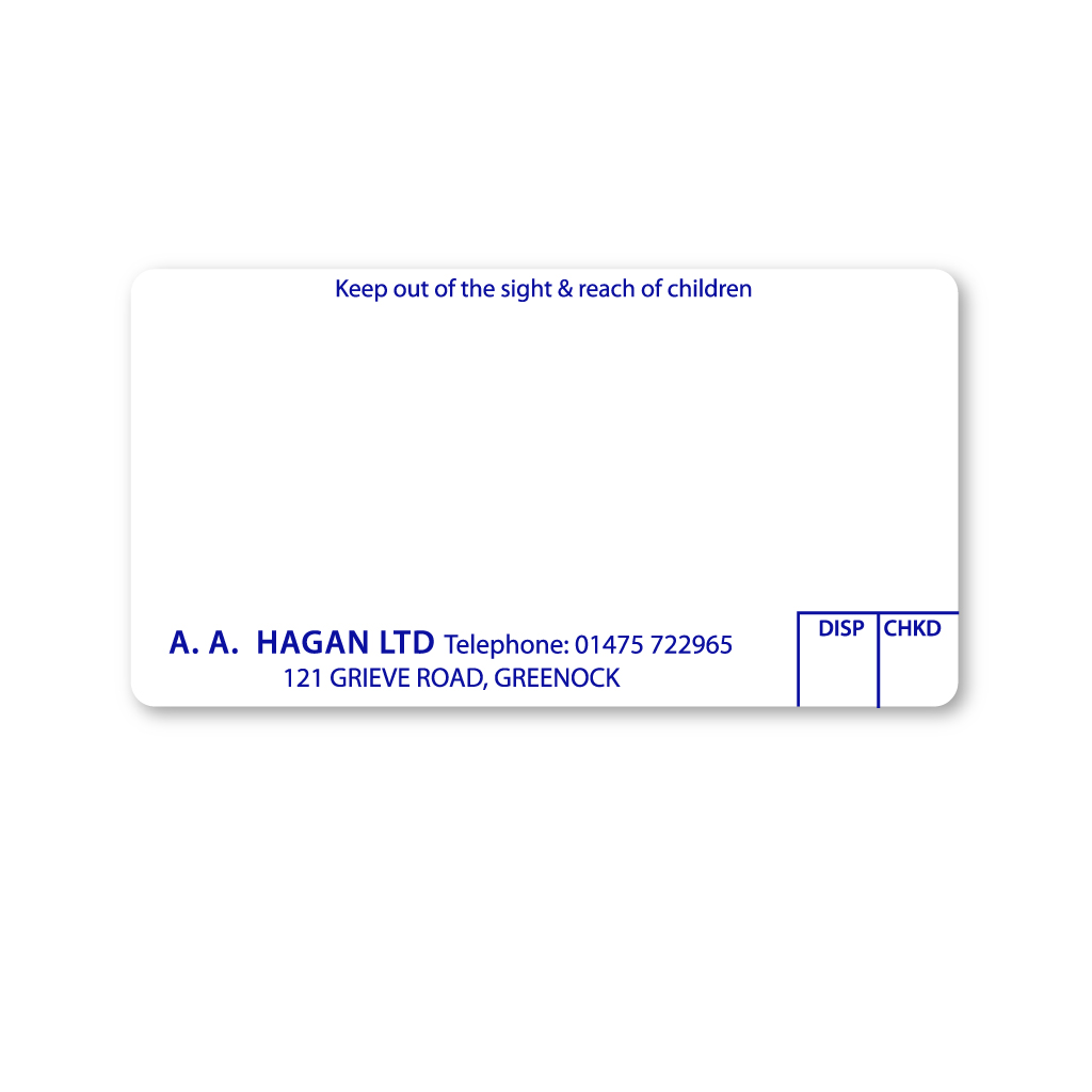 [EMT1963] AA Hagan Pharmacy Labels