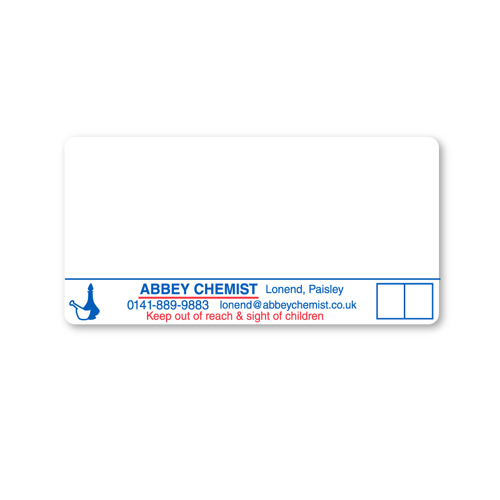 [EMT4272] Abbey Chemist Labels Lonend Paisley