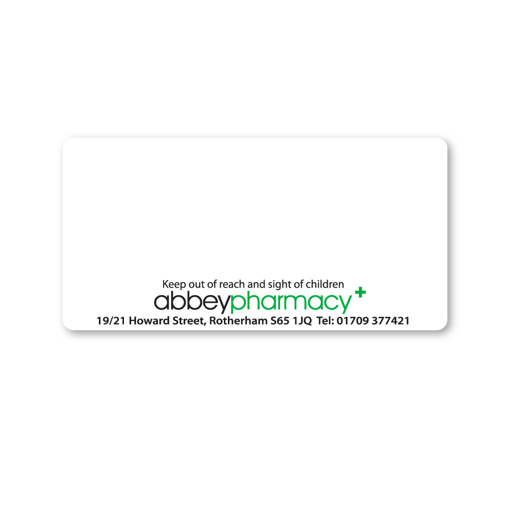 [EMT1103] Abbey Pharmacy Labels