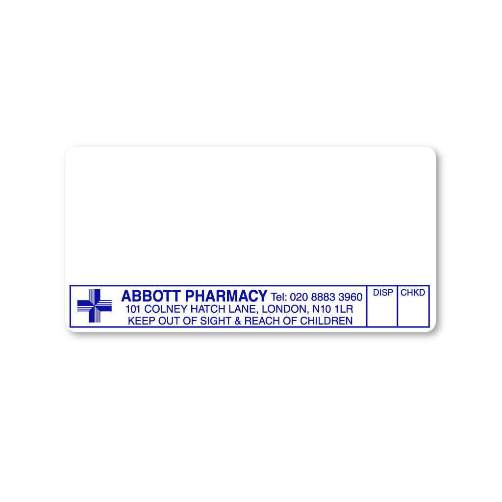 [AZEMT2219] Abbott Pharmacy Labels 