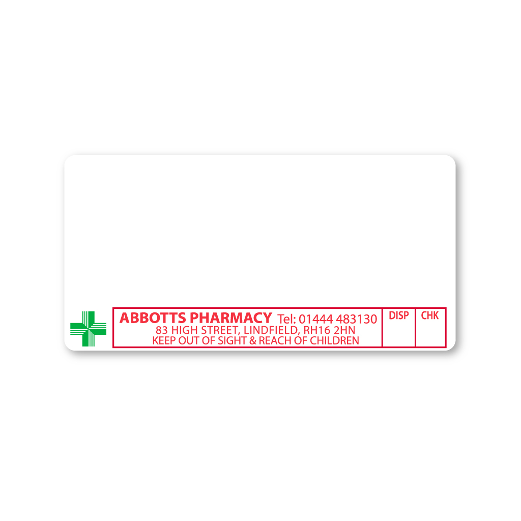 Abbotts Pharmacy Labels (RH16 2HN)