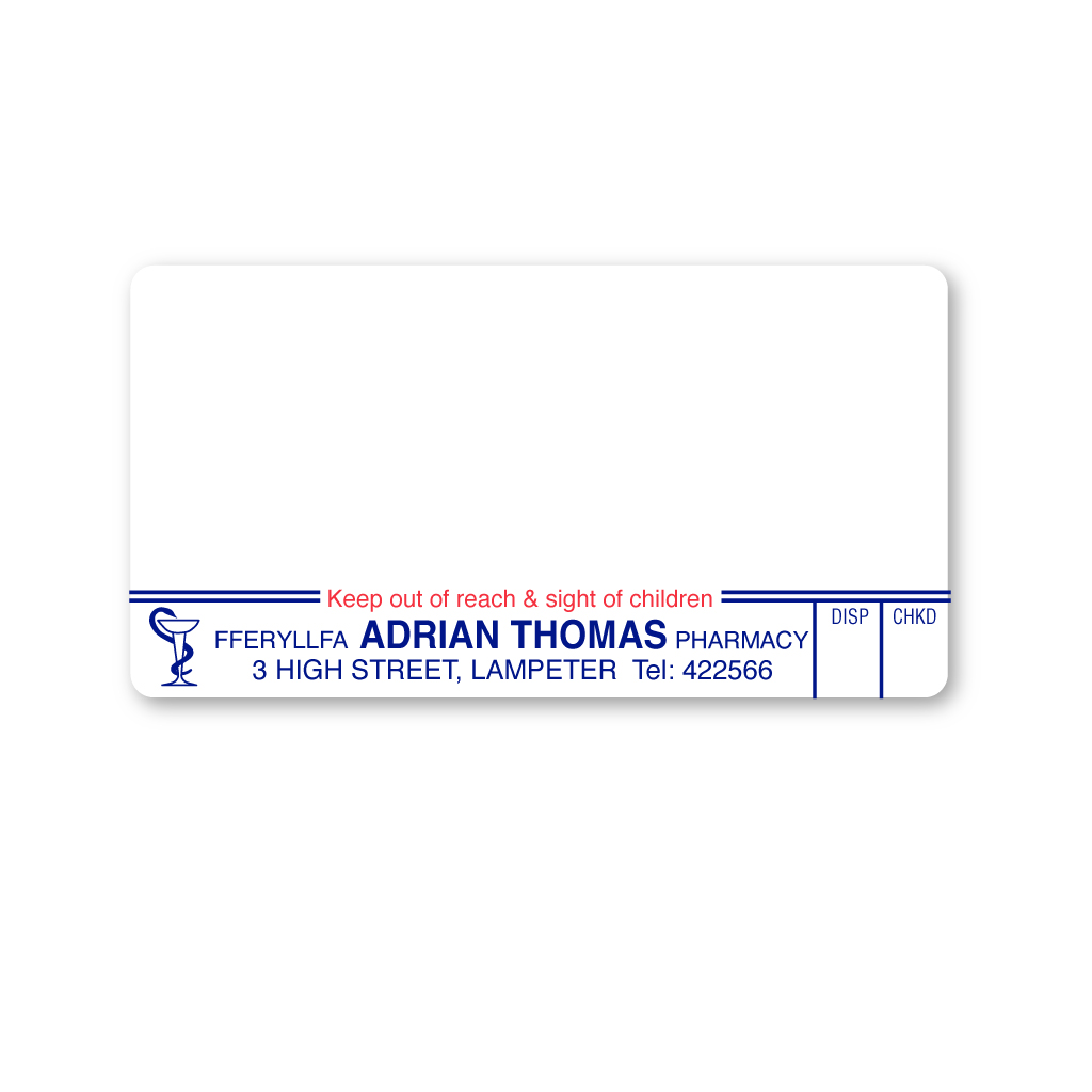 [EMT4444] Adrian Thomas Pharmacy Labels 