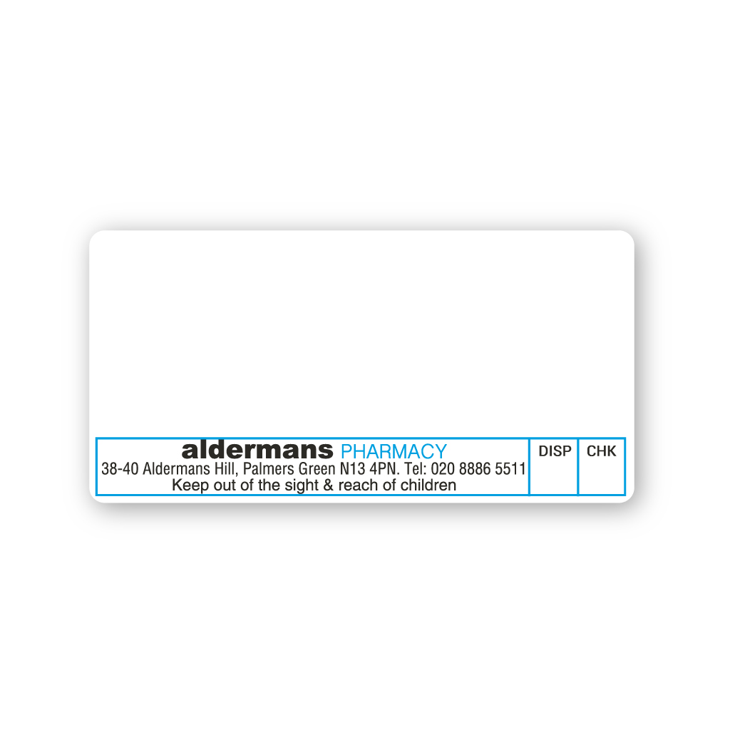 Aldermans Pharmacy Labels